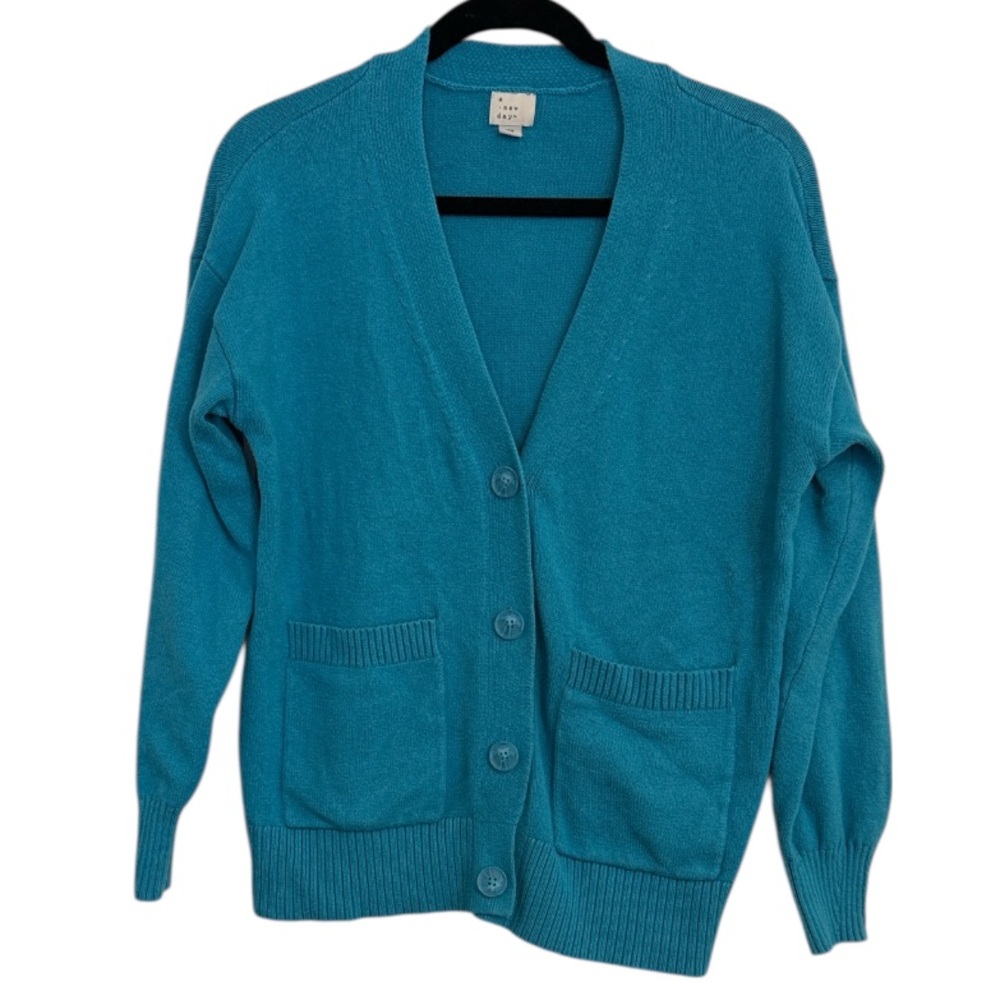 🌻 A New Day Bright Blue Button Front Cardigan